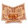 厂家直销阿拉伯木质古兰经书架穆斯林伊斯兰经书松木雕刻sj1两层图