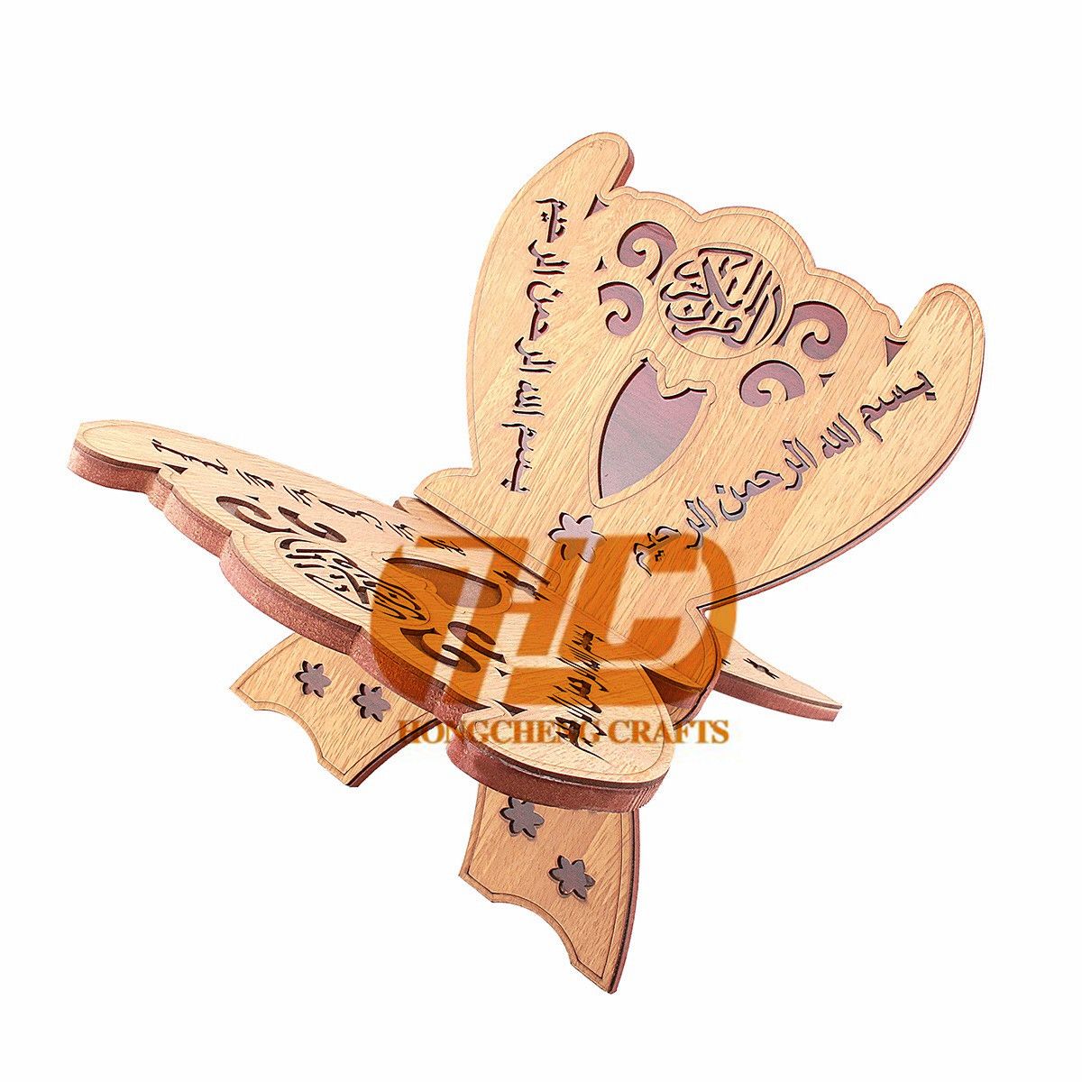 厂家直销阿拉伯木质古兰经书架穆斯林伊斯兰经书松木雕刻sj1-006