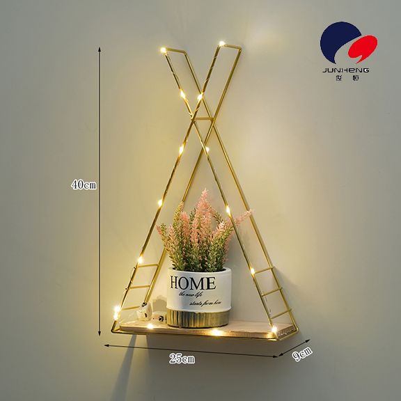 Nordic iron art dining room living room hanging wall wall triangular decorative shelving Children's room creative wall hanging A808