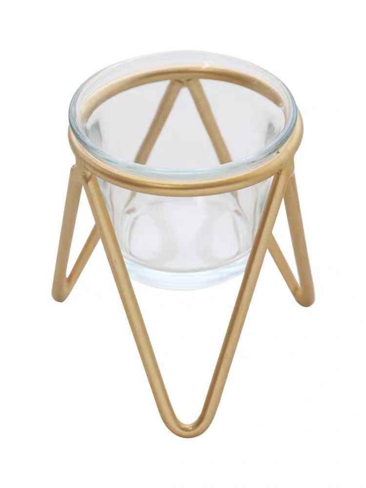 ns风北欧铁艺蜡烛台小摆件创意浪漫餐桌烛光晚餐道具家用装饰品