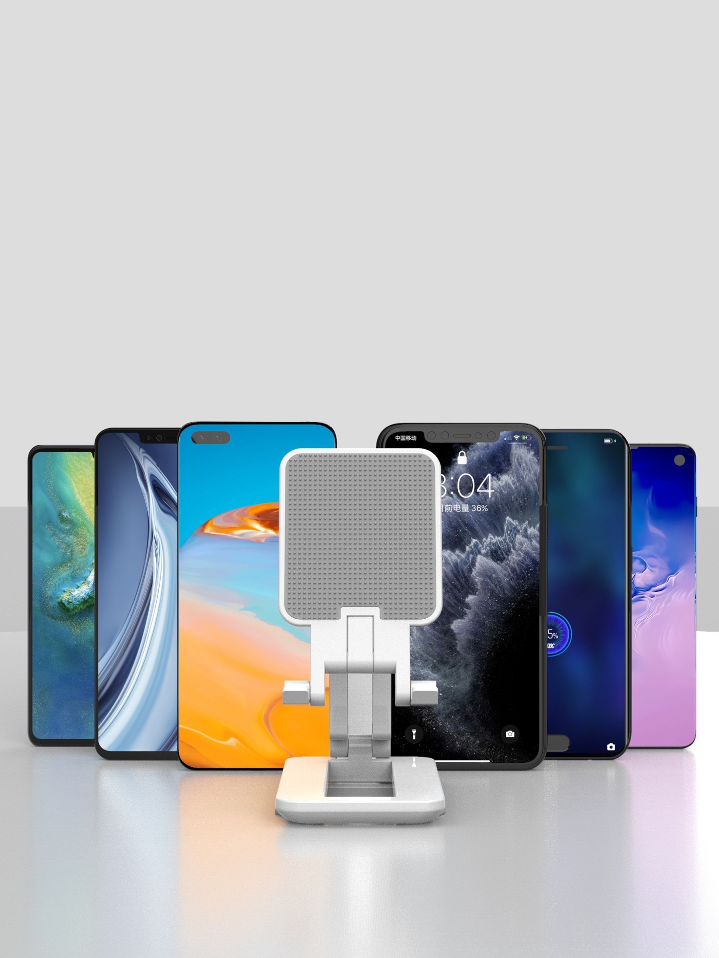 折叠手机支架桌面伸缩懒人支架详情图5