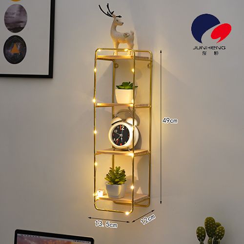 Creative simple iron art wall shelf home wall wall hanging partition living room bedroom ins decoration A812