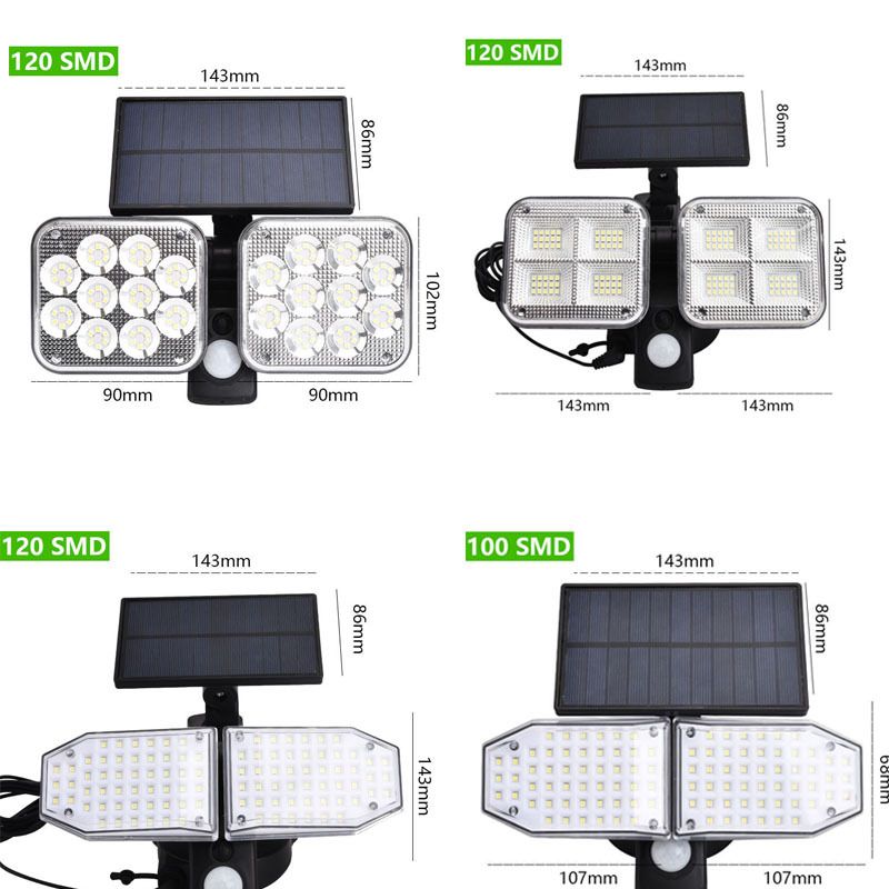 Solar wall lamp split double end solar garden lamp outdoor lamp