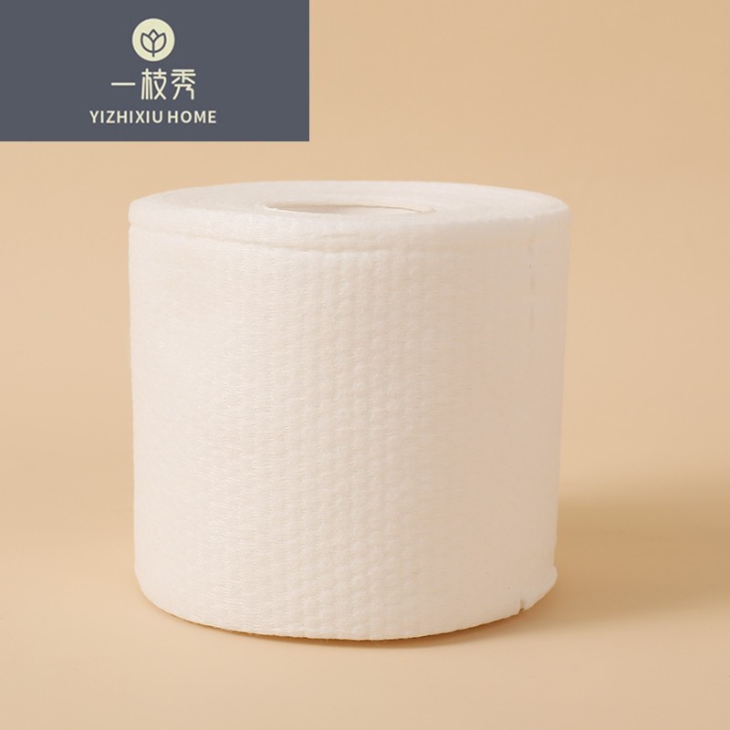 Guochao Yizhoumu disposable face Towel, dry and wet dual-purpose facial cleansing towel, roll-type pearl texture thick face towel 4407 detail image 5