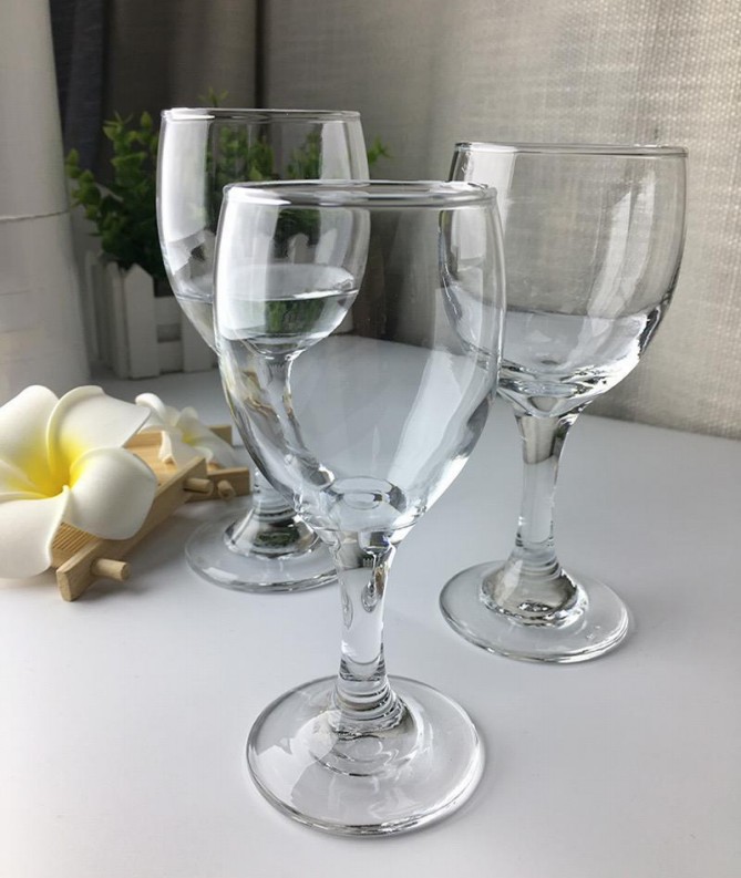 Red wine glass set, two liang of home wine glasses, white wine glass, glass foreign wine glass, European round wine glass, 175ml detail image 2