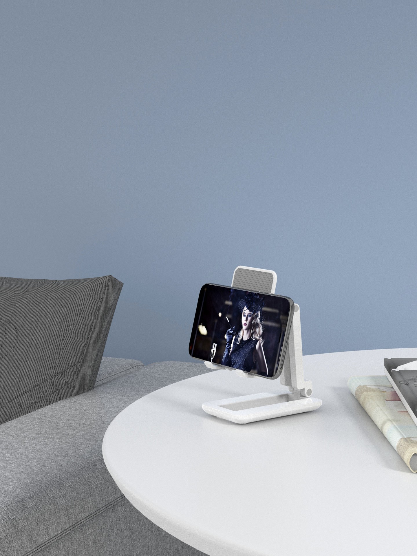 折叠手机支架桌面伸缩懒人支架详情图9