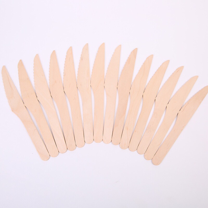 一元店地摊爆款餐具厂家促销一次性木质勺子 日用百货批发产品图