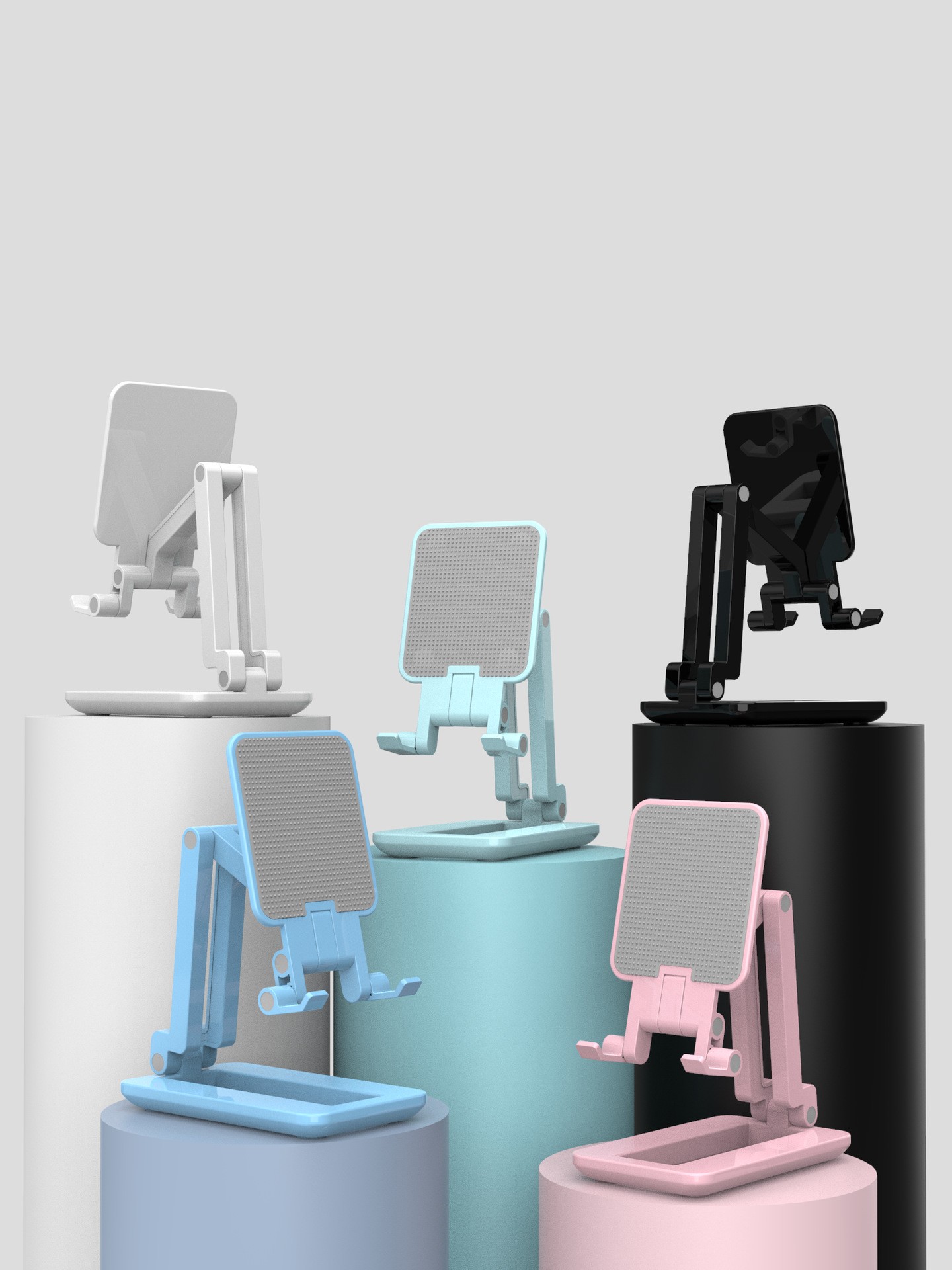 折叠手机支架桌面伸缩懒人支架详情图4