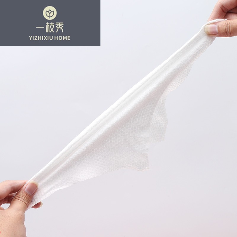 Guochao Yizhoumu disposable face Towel, dry and wet dual-purpose facial cleansing towel, roll-type pearl texture thick face towel 4407 detail image 7