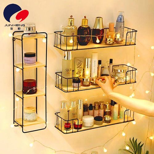 Creative simple iron art wall shelf home wall wall hanging partition living room bedroom ins decoration A813