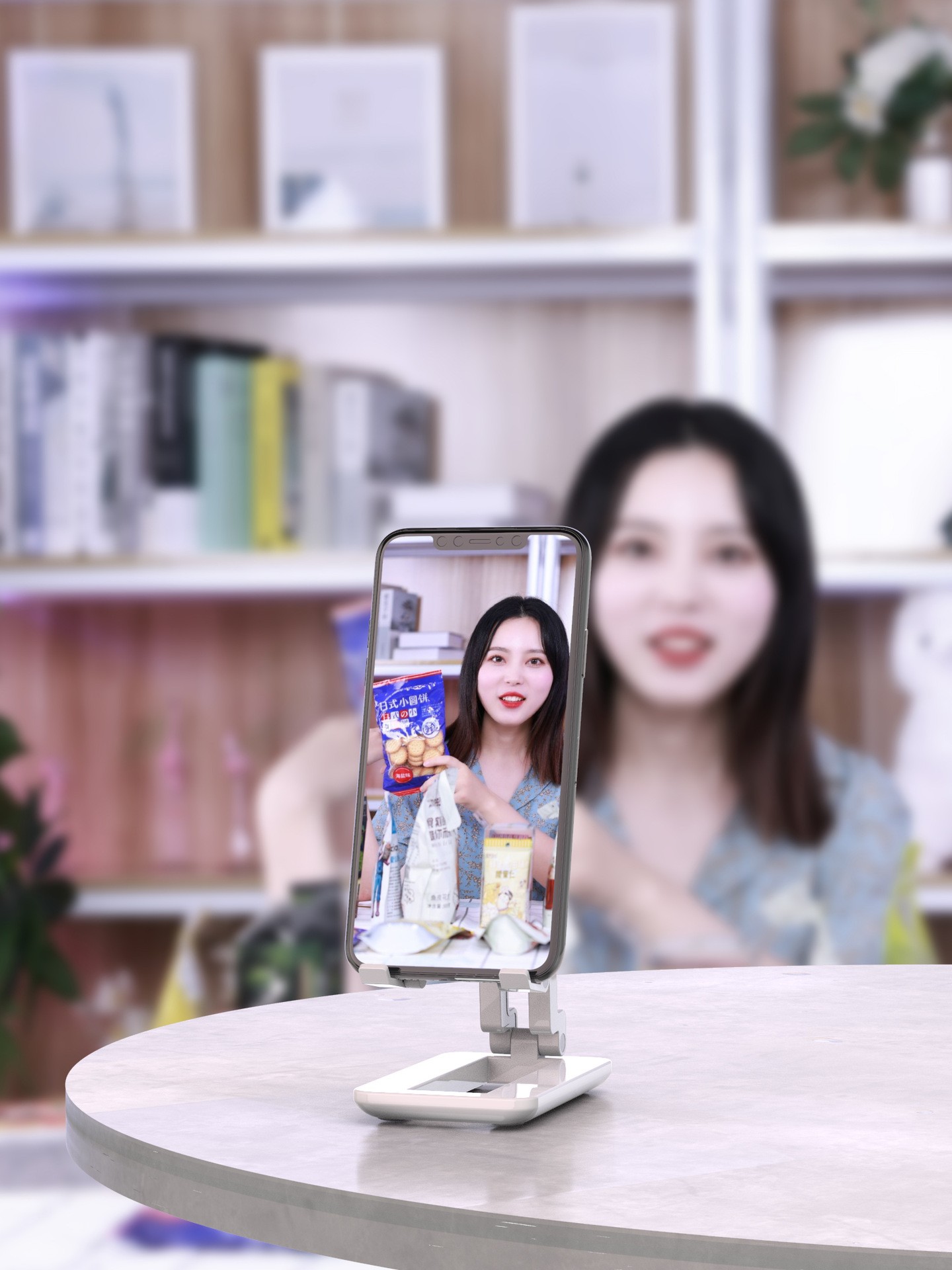 折叠手机支架桌面伸缩懒人支架详情图8