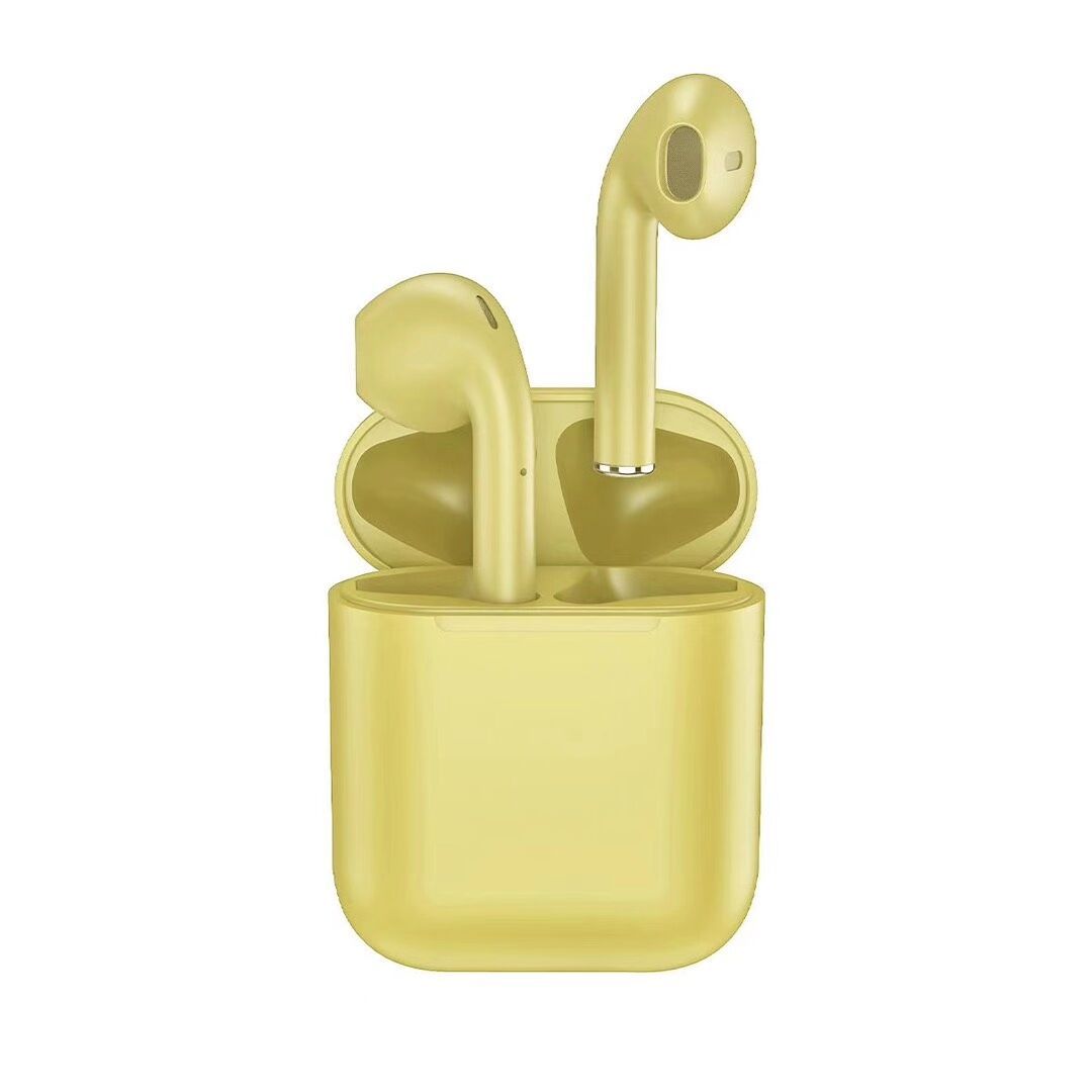 The Macaron Multi-Color inpods12 wireless Bluetooth headphones feature a fine matte texture, HIFI true three-dimensional motion pop-up window Specification image
