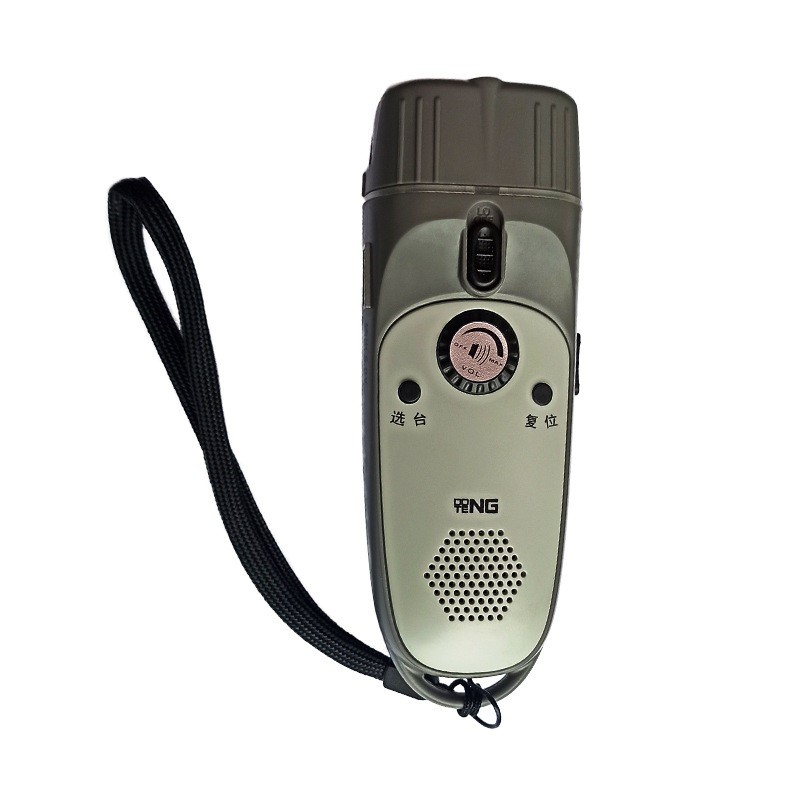 Emergency alarm hand-cranked flashlight, disaster prevention equipment, multi-functional radio flashlight, mobile phone hand-cranked charging detail image 1