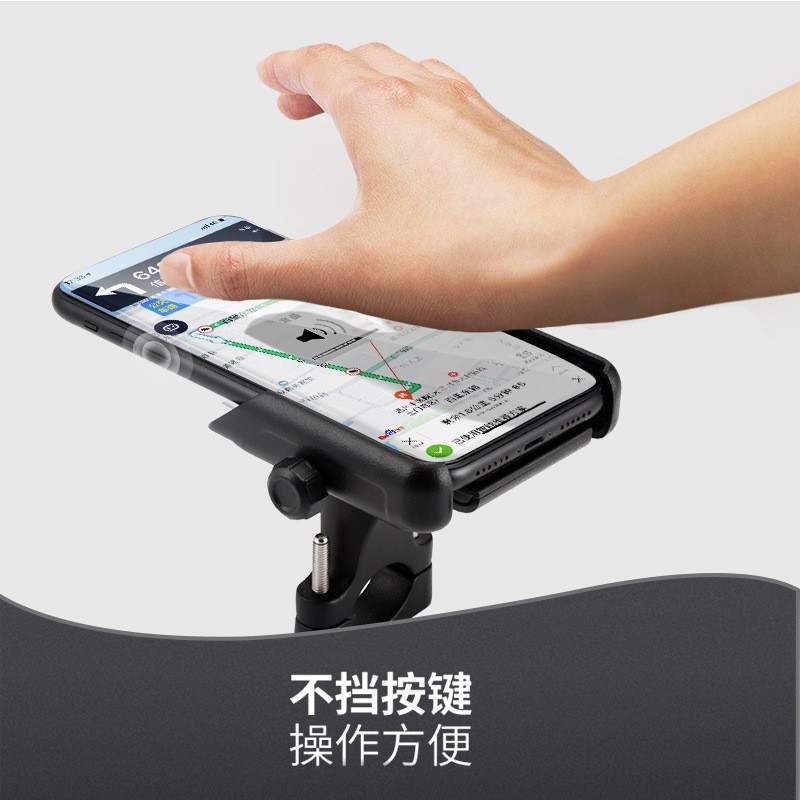 The aluminum alloy knob for motorcycle, bicycle and mobile phone stands can't be shaken off. It's a navigation stand for takeout detail image 3