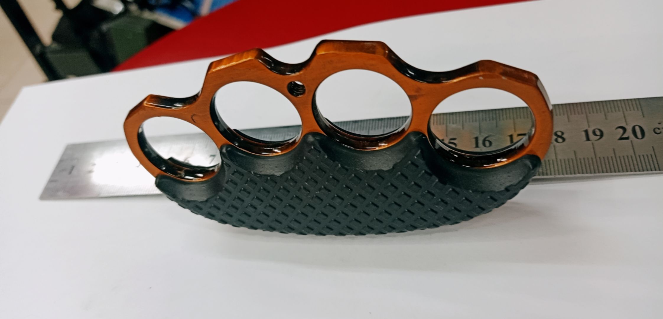 户外防身防狼拳扣铁拳头铁四指拳刺 琴谱产品图