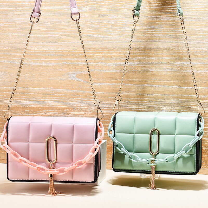 [12614] 新款百搭单肩女包2020简约潮流斜挎包女12614