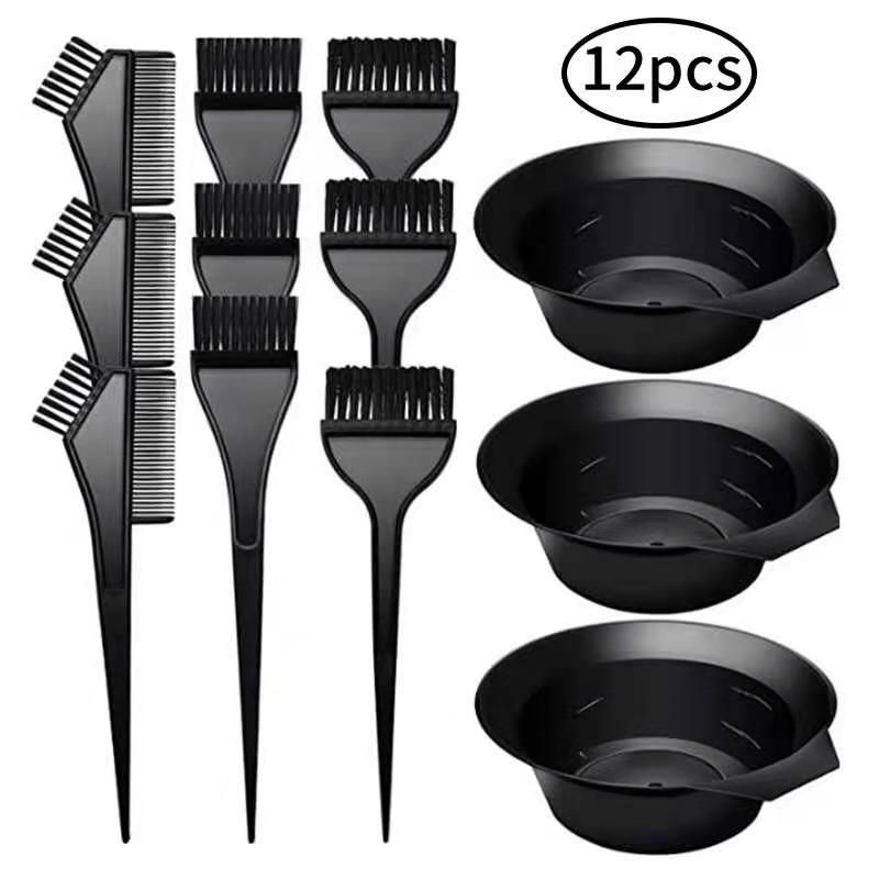 cheap Hair dye set black hair dye shampoo hair dye brush Coloring Tools Kit thumbnail
