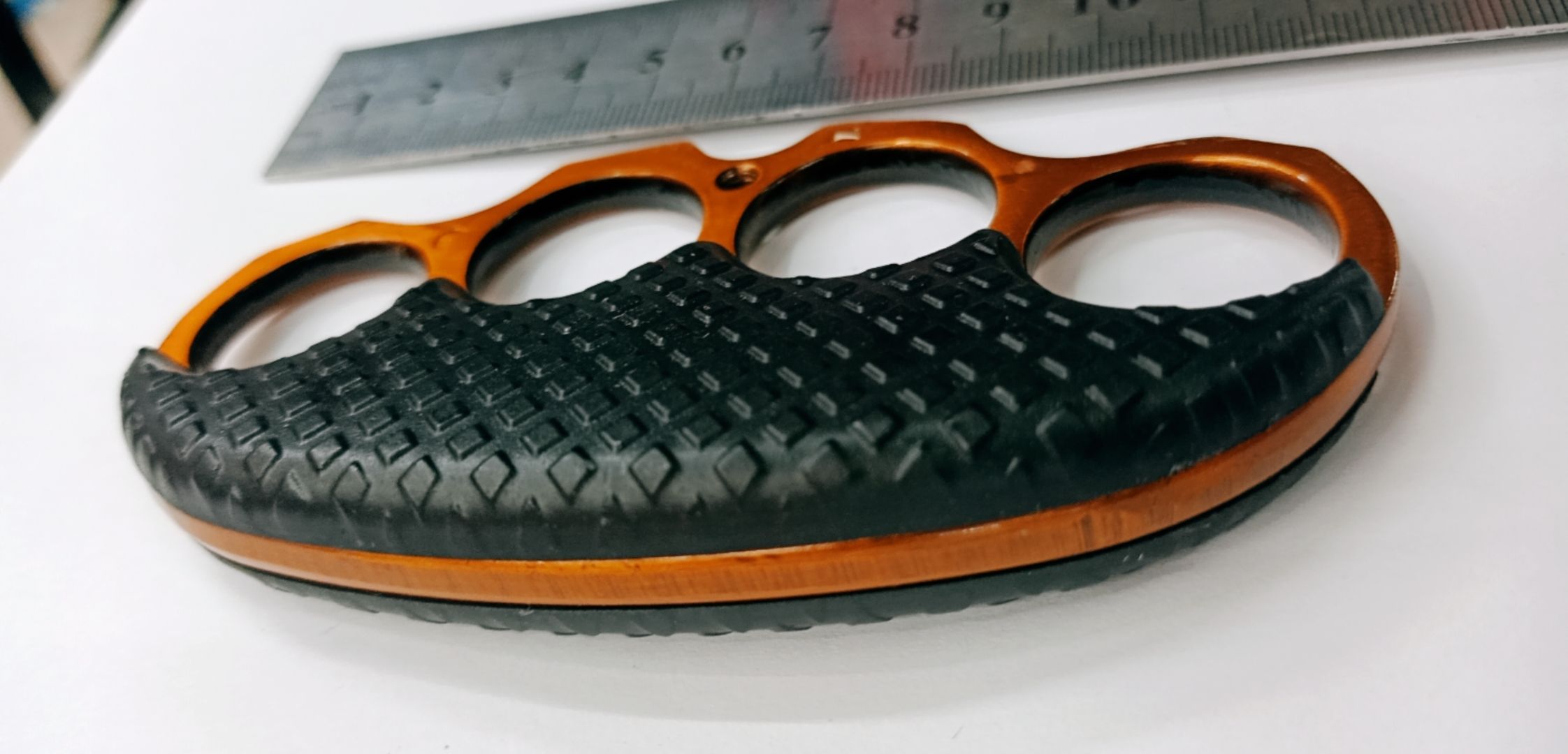 户外防身防狼拳扣铁拳头铁四指拳刺 琴谱细节图