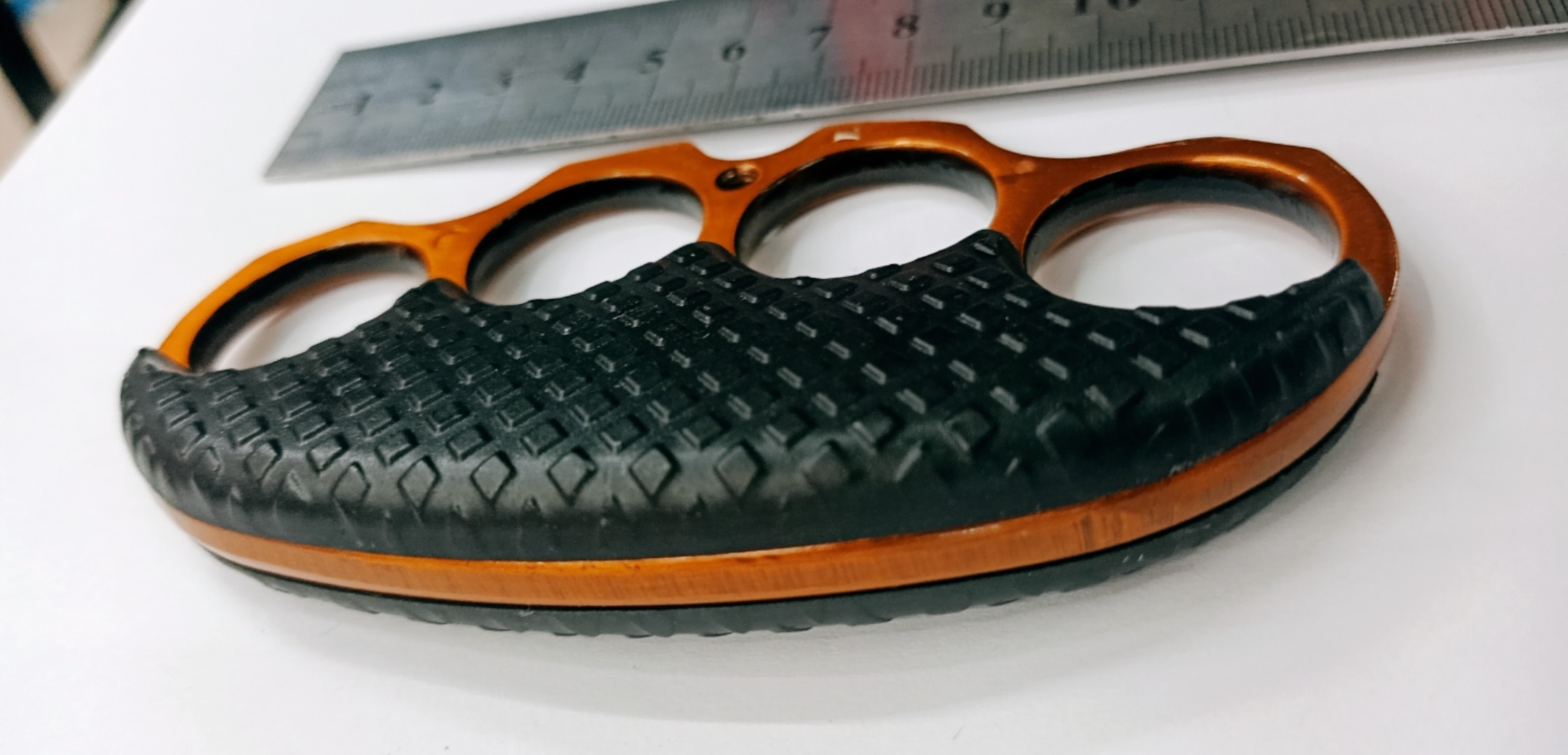 户外防身防狼拳扣铁拳头铁四指拳刺 琴谱详情图4