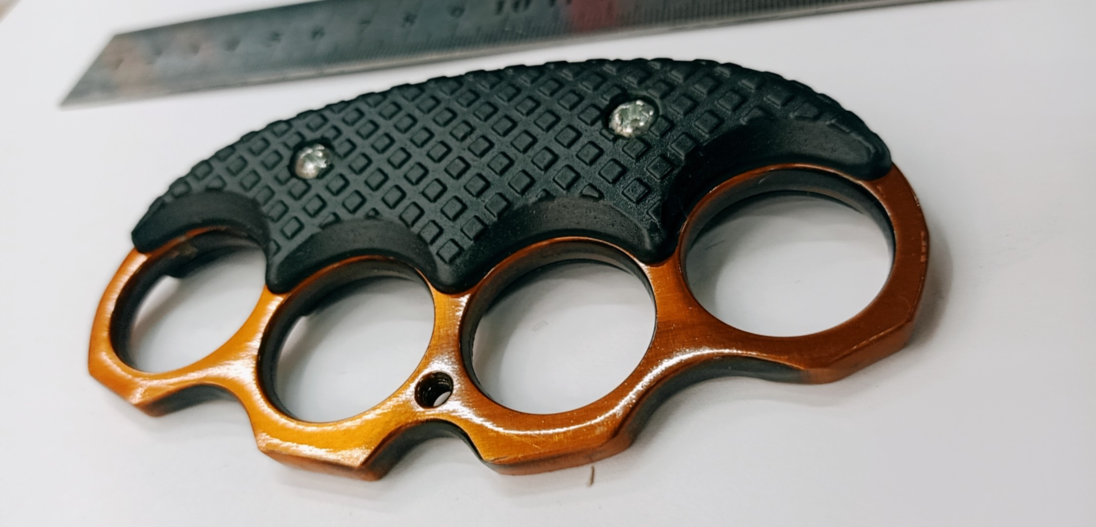 户外防身防狼拳扣铁拳头铁四指拳刺 琴谱详情图3