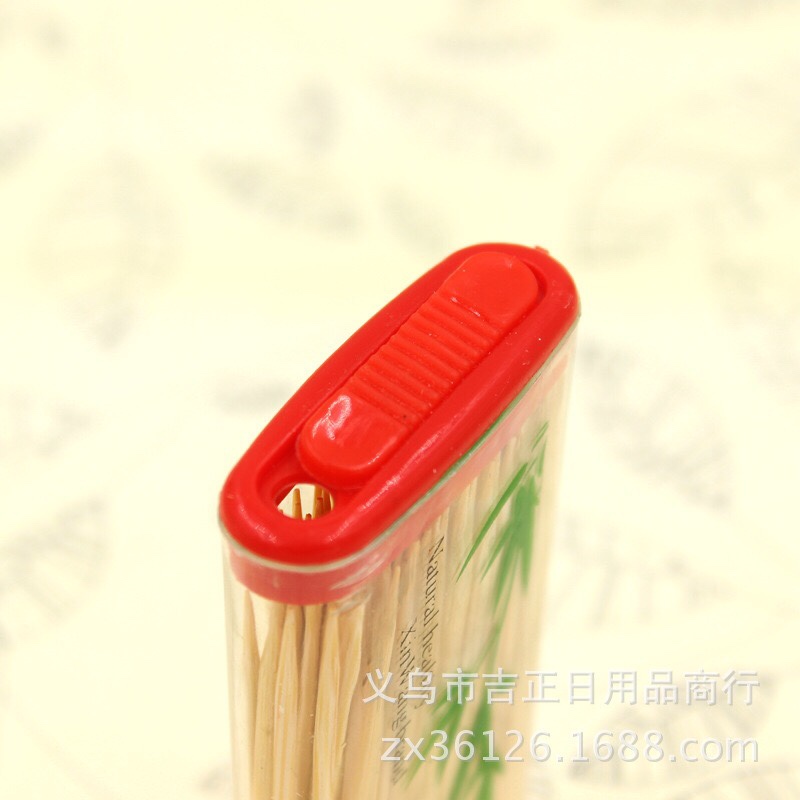 打火机造型瓶装竹制暴饮牙签 酒店饭店餐厅家用竹木餐具yaqian详情图2
