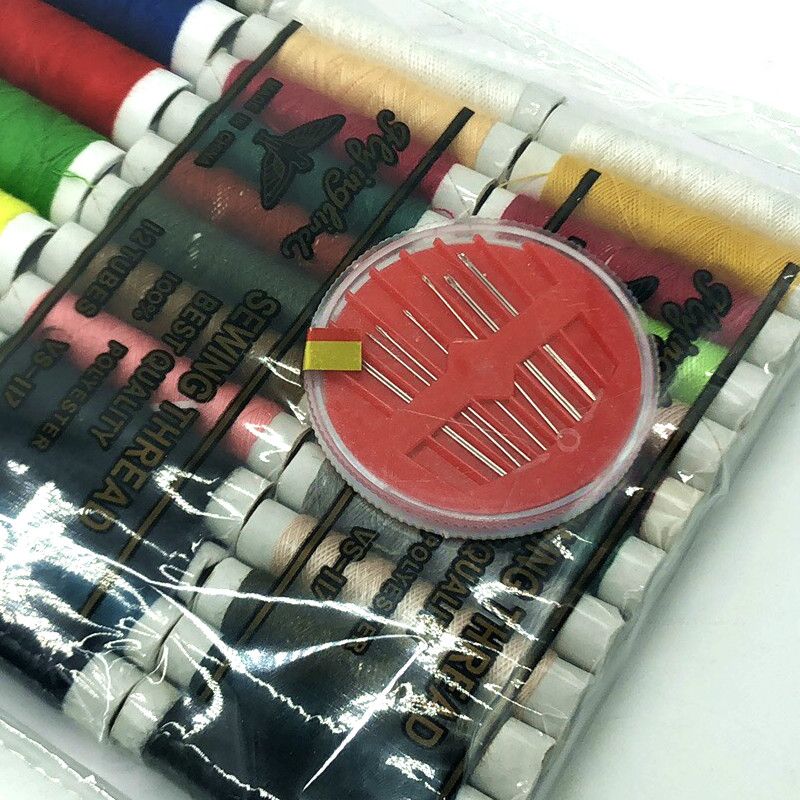 袋装多色小卷家用402缝纫机线DIY手工缝纫线针线套装配件详情图4