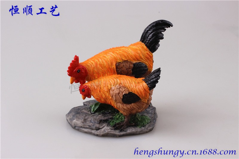 公鸡 母鸡 花盆园艺造景装饰 微景观动物配件 小鸡详情图8