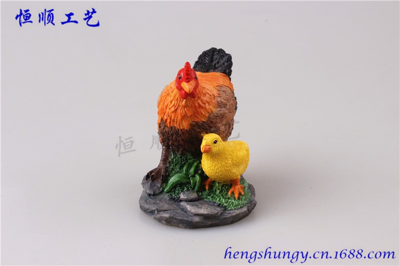 公鸡 母鸡 花盆园艺造景装饰 微景观动物配件 小鸡详情图2