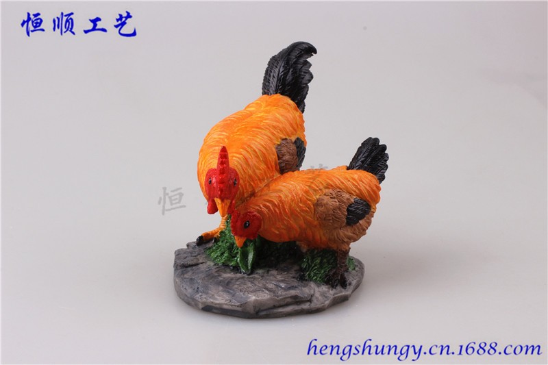 公鸡 母鸡 花盆园艺造景装饰 微景观动物配件 小鸡详情图5