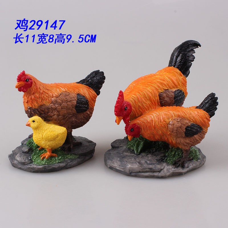 公鸡 母鸡 花盆园艺造景装饰 微景观动物配件 小鸡详情图1