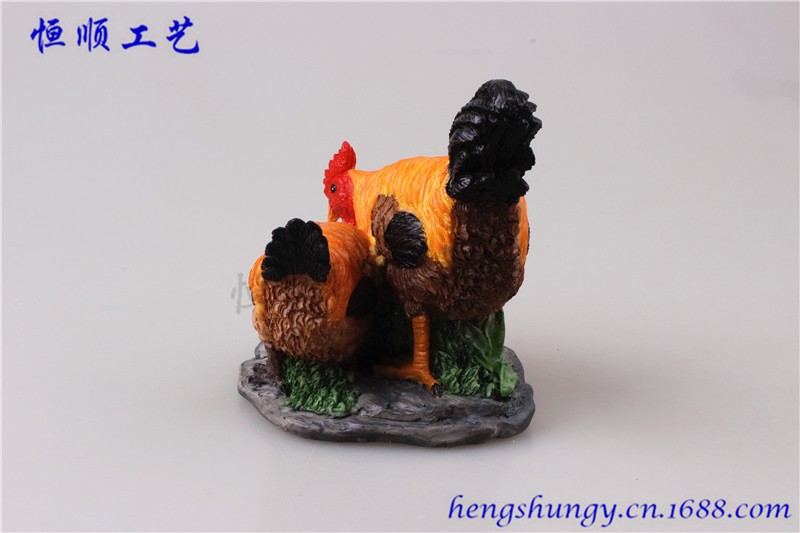 公鸡 母鸡 花盆园艺造景装饰 微景观动物配件 小鸡详情图4