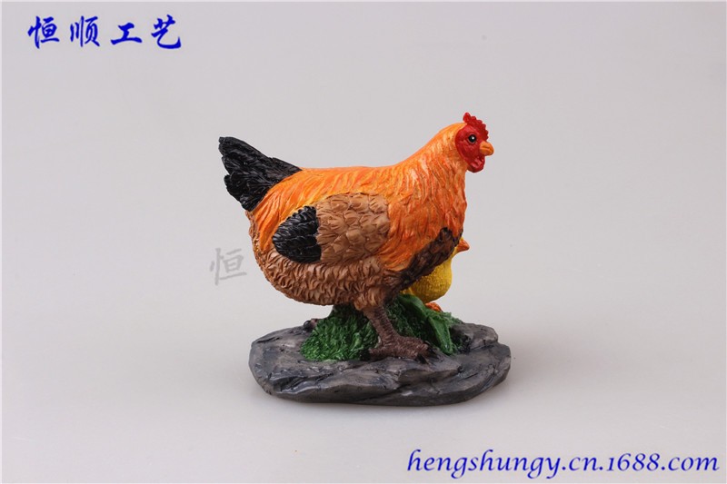 公鸡 母鸡 花盆园艺造景装饰 微景观动物配件 小鸡详情图6