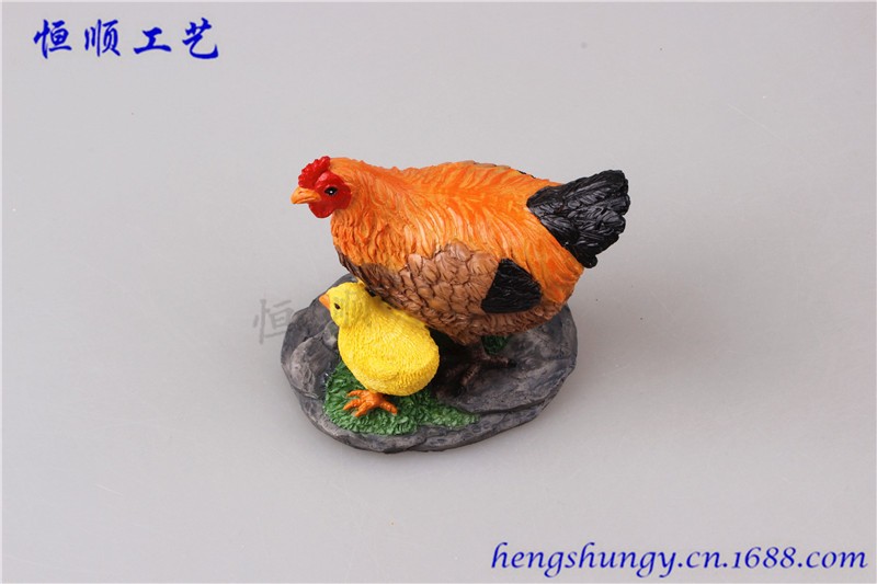 公鸡 母鸡 花盆园艺造景装饰 微景观动物配件 小鸡详情图10