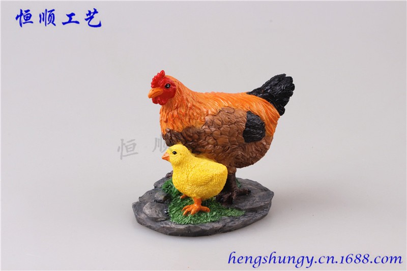 公鸡 母鸡 花盆园艺造景装饰 微景观动物配件 小鸡详情图3