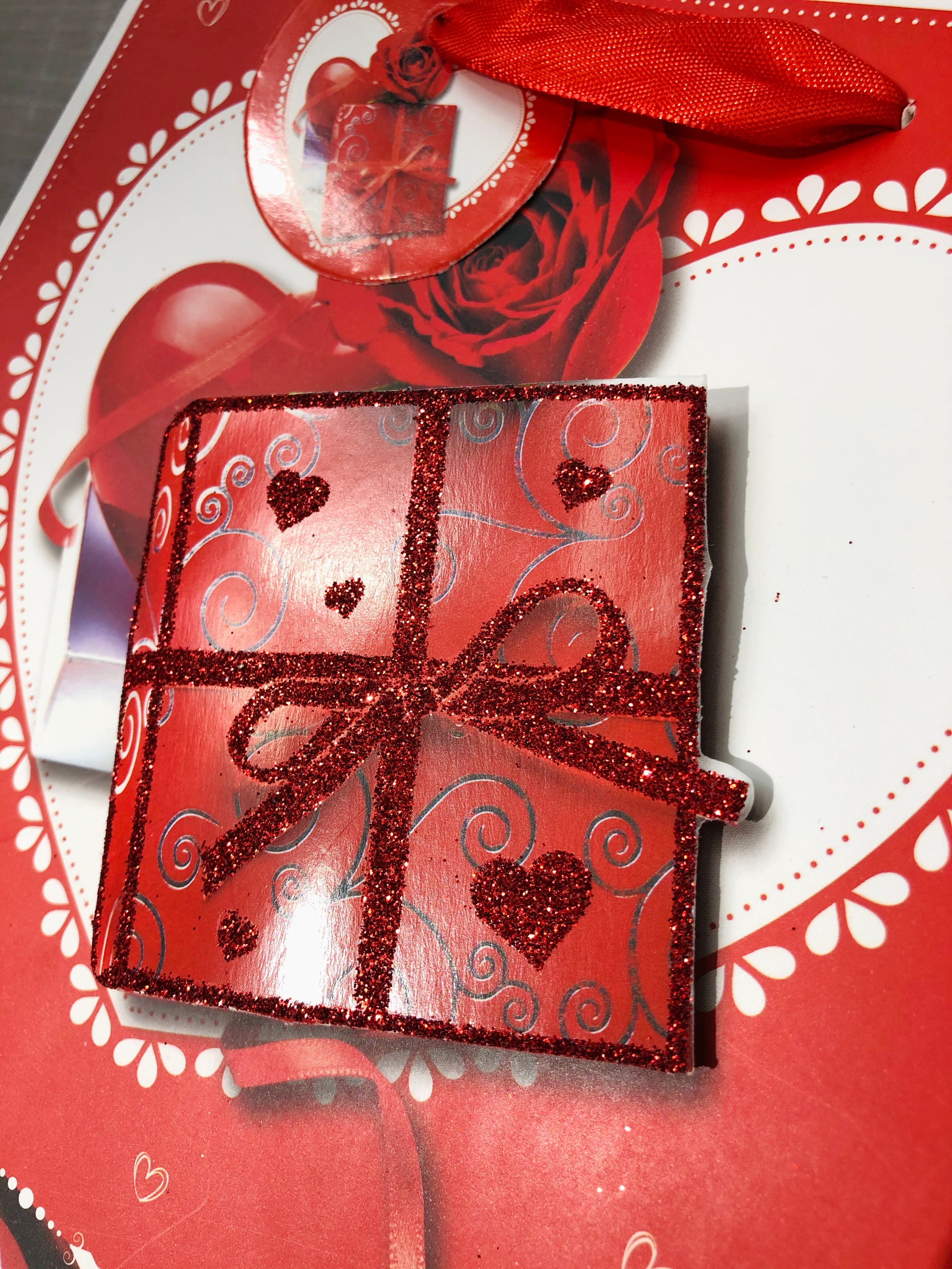 情人节礼品袋爱心贴片手提袋精美礼物包装袋购物纸袋详情7