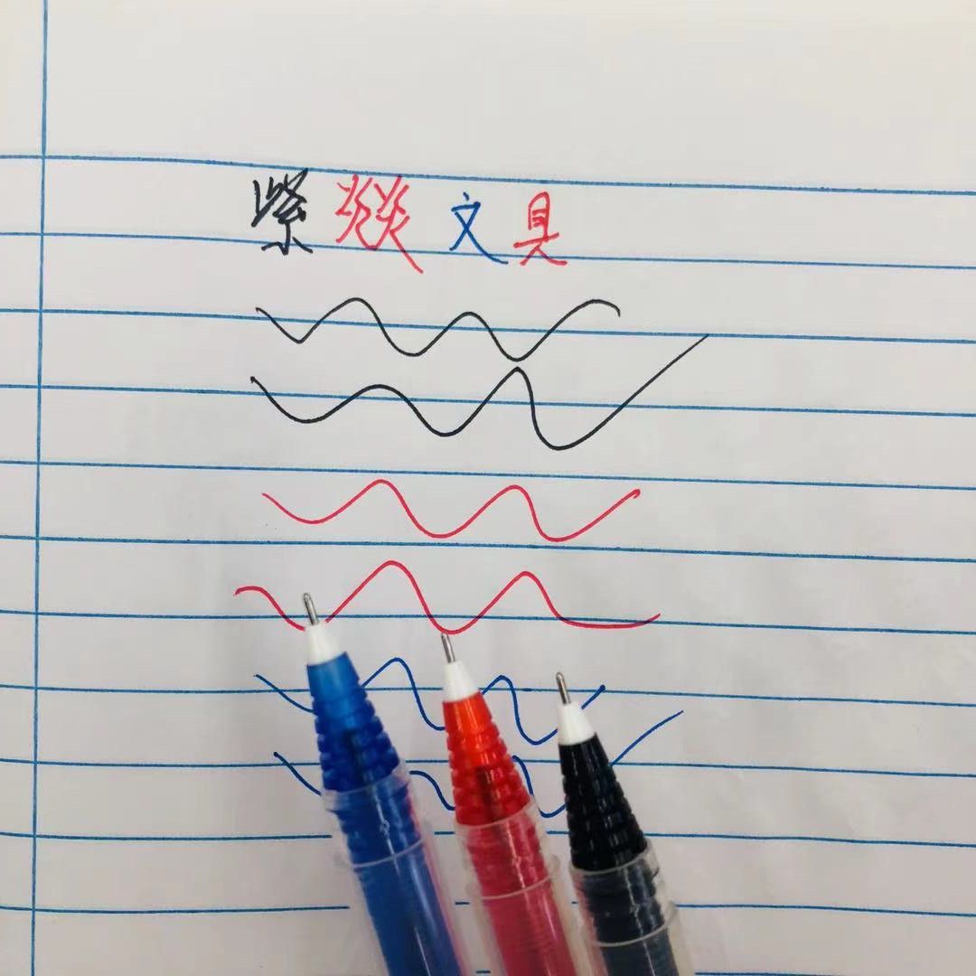 Direct liquid type quick-drying self-controlled ink flow ballpoint pen, needle tube 0.5MM gel pen, student examination pen, signature pen, water pen Item Picture