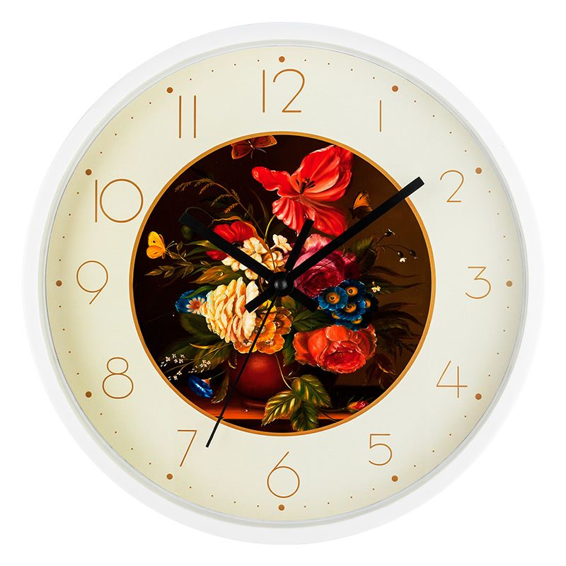Factory direct sales of 12-inch European-style wall clocks, simple wall watches for living rooms and bedrooms, modern and creative quartz clocks, cross-border hot sales undefined