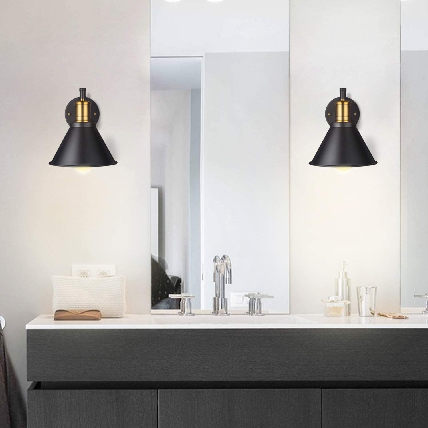 Amazon's best-selling wall lamps, American-style folding and rotating bedside lamps for bedrooms, dining rooms, living rooms and studies, and mirror front lamps detail image 7