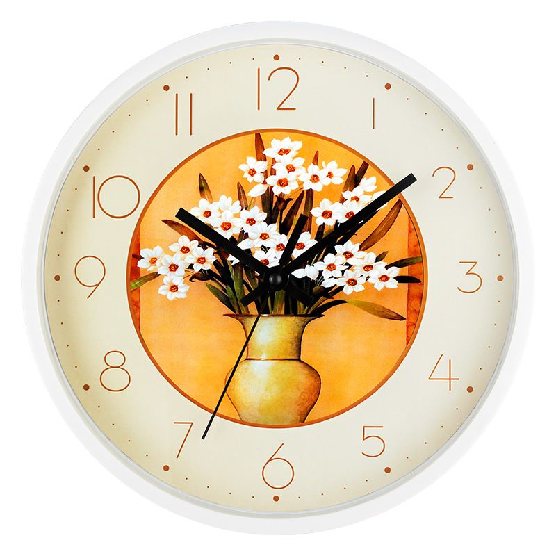 Factory direct sales of 12-inch European-style wall clocks, simple wall watches for living rooms and bedrooms, modern and creative quartz clocks, cross-border hot sales undefined
