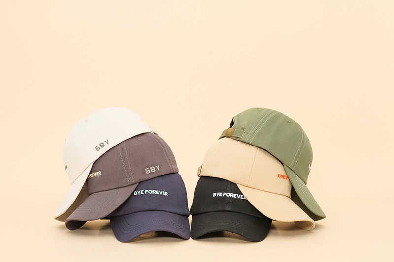 Letter-embroidered baseball cap, Korean version of baseball cap detail image 1