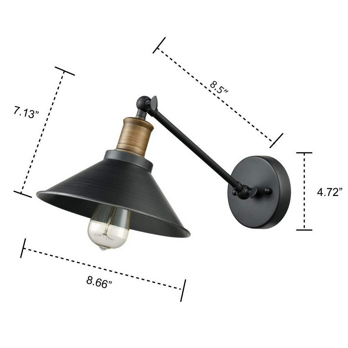 Export of American retro industrial style restaurant, living room, corridor, staircase, bar counter, balcony, entrance hall, wall lamps, mirror lamps detail image 1