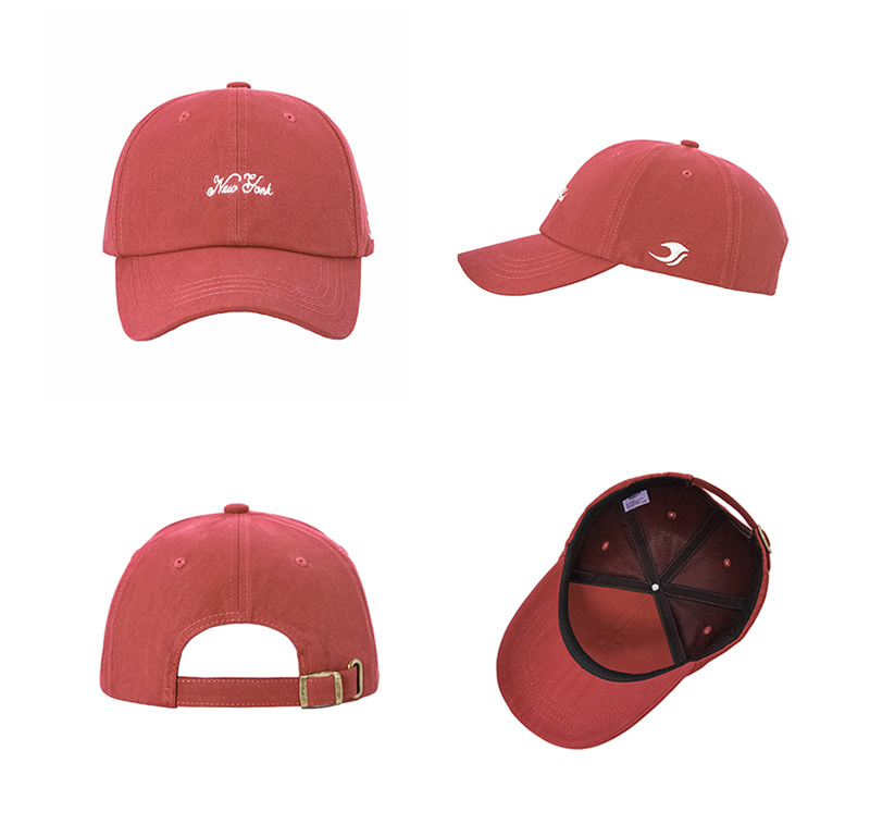 Fashionable small lettered baseball cap and soft-top baseball cap undefined