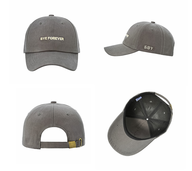 Letter-embroidered baseball cap, Korean version of baseball cap undefined
