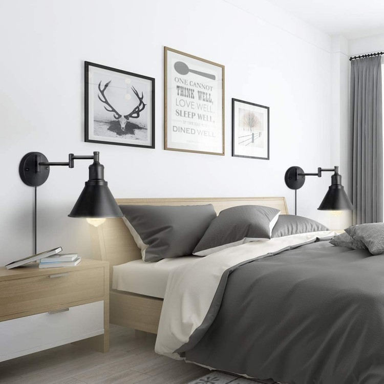 Amazon's best-selling wall lamps, American-style folding and rotating bedside lamps for bedrooms, dining rooms, living rooms and studies, and mirror front lamps detail image 13