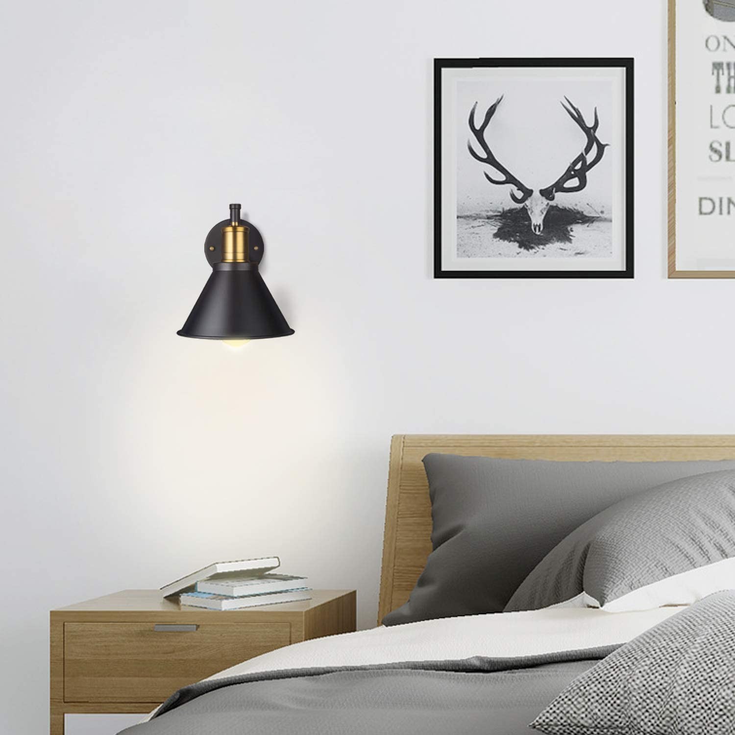 Amazon's best-selling wall lamps, American-style folding and rotating bedside lamps for bedrooms, dining rooms, living rooms and studies, and mirror front lamps detail image 8