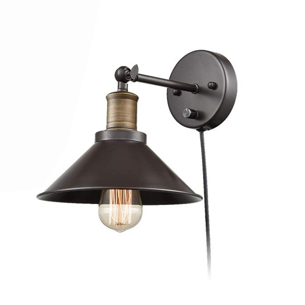 Retro Industrial American creative wall lamp bedroom bedside dining room study mirror front wall lamp