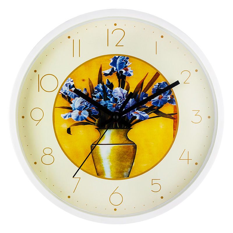 Factory direct sales of 12-inch European-style wall clocks, simple wall watches for living rooms and bedrooms, modern and creative quartz clocks, cross-border hot sales undefined