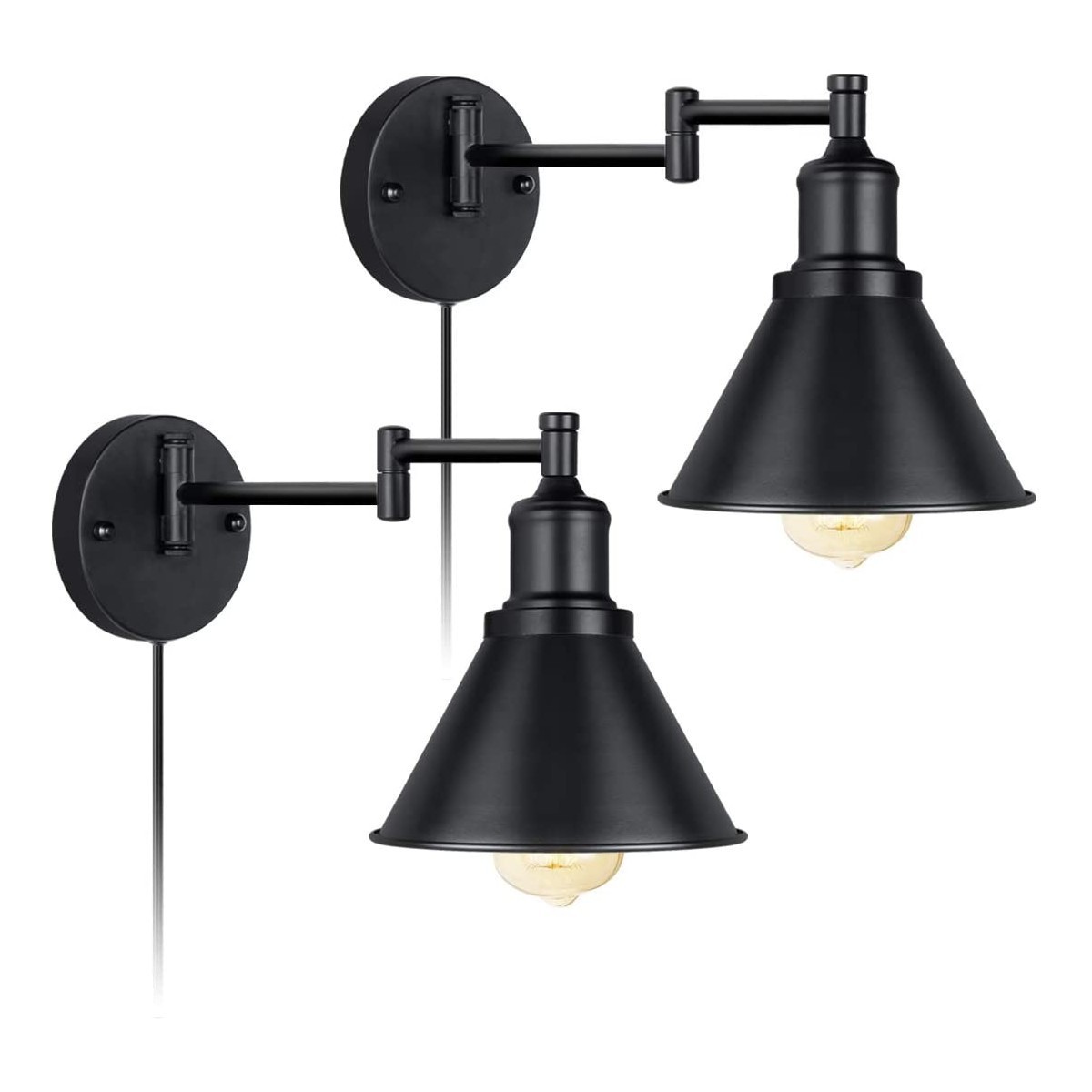 Amazon's best-selling wall lamps, American-style folding and rotating bedside lamps for bedrooms, dining rooms, living rooms and studies, and mirror front lamps detail image 4