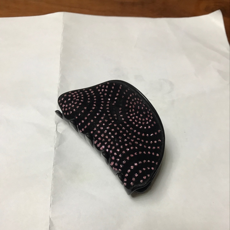 高档黑底发夹