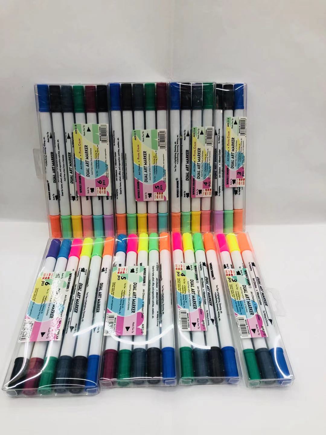 一头荧光笔一头签字笔DUAL ART MARKER HIGHLIGHTING PEN